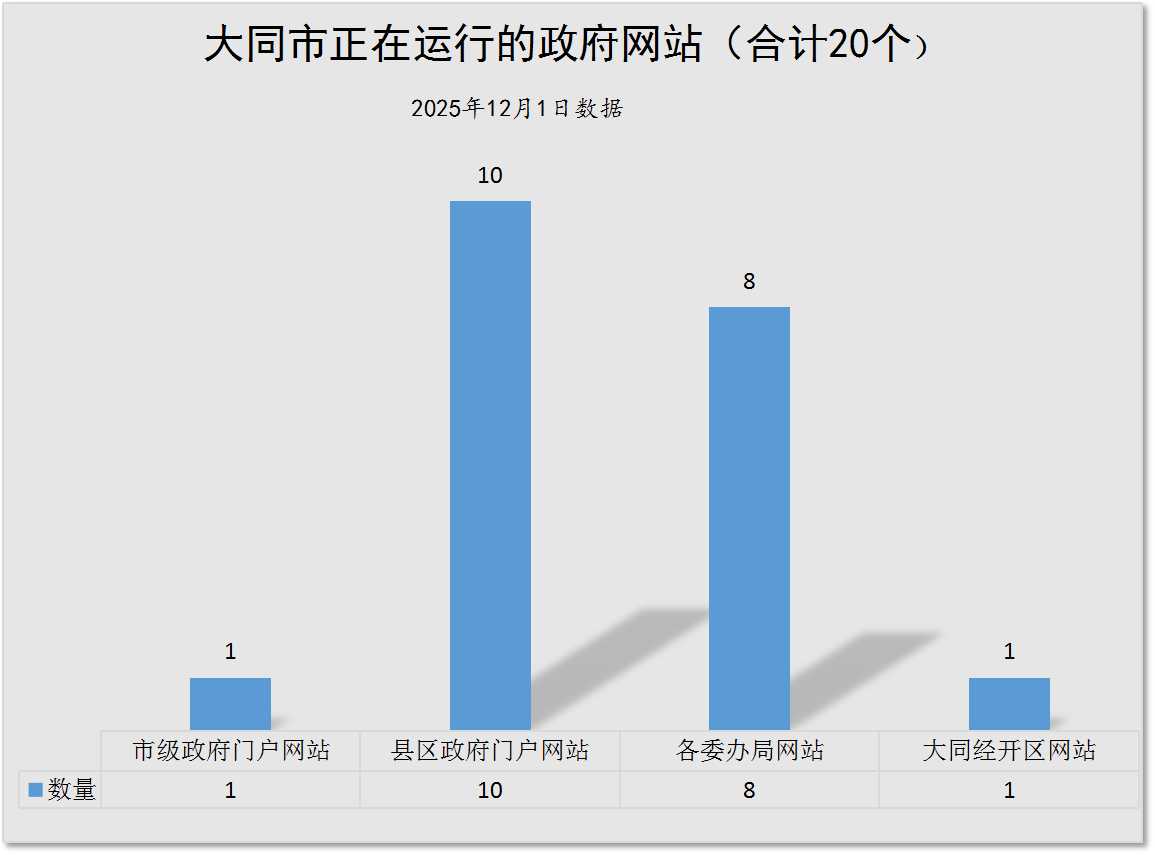 大同市政府網站數量